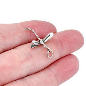 Estate SJC Sterling Silver 925 Dragonfly Pendant
